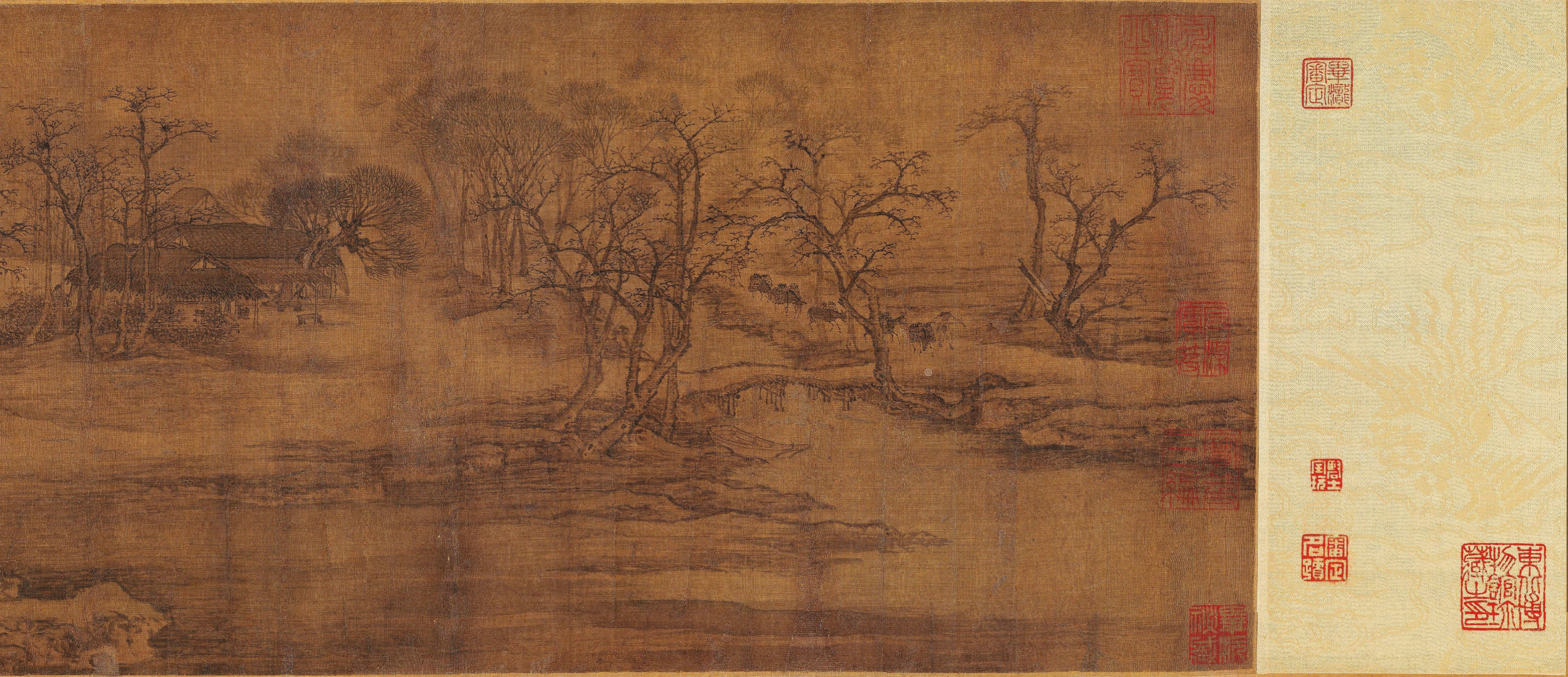 清明上河图.北宋.张择端绘.137272X2715像素.注释.绢本设色.故宫博物院藏